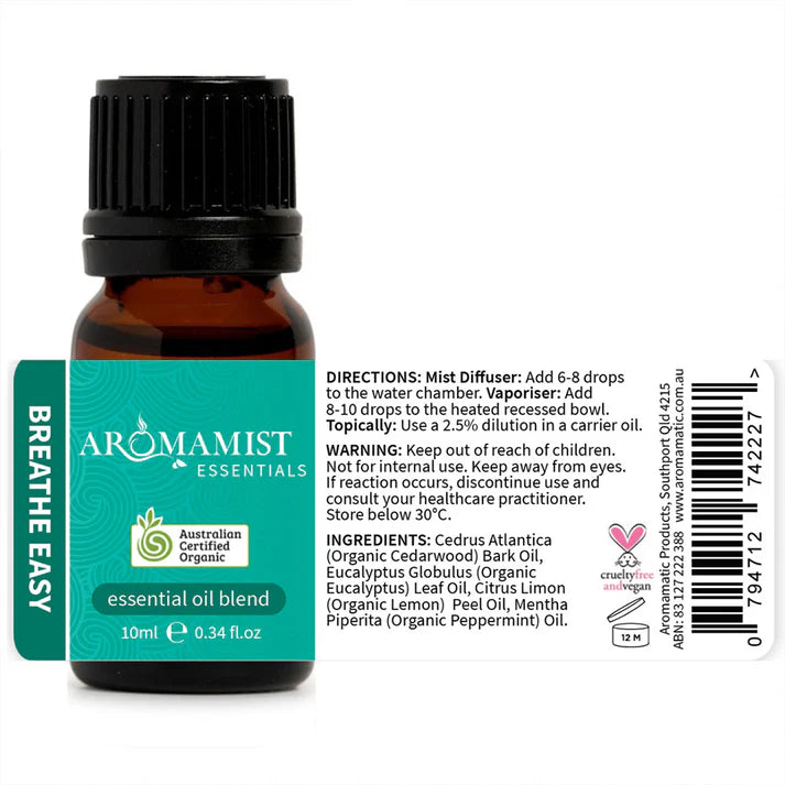 Breathe Easy Essential Oil Blend 10ml