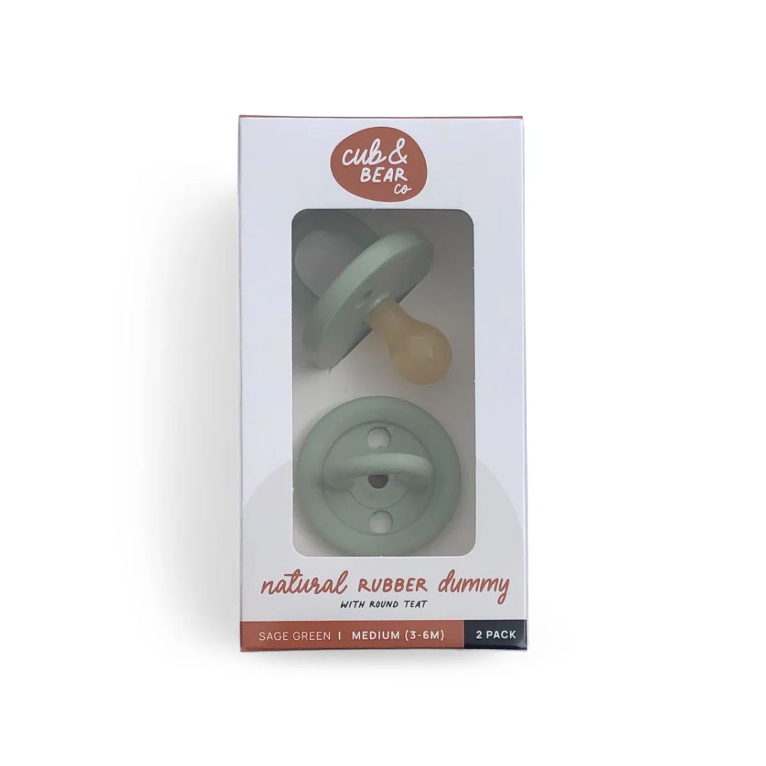 Sage Green Natural Rubber Soother